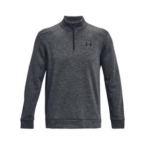 1373358-012-jacka-med-dragkedja-under-armour-fleecer-morkgra-svart-svart