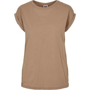 tb771-03257-u-t-shirt-for-kvinnor-urban-classics-extended-shoulder-gt-brun