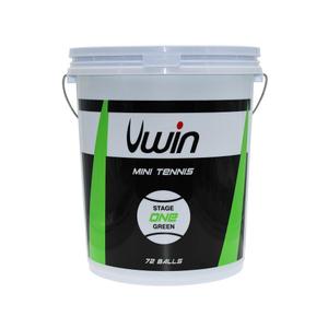 uwb110-tennisboll-med-72-bollar-i-en-hink-uwin-stage-1-gron-tu