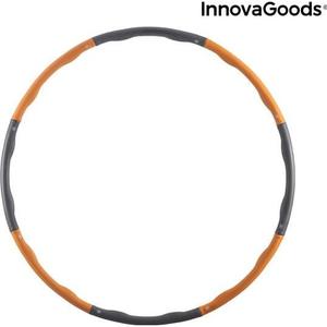 v0103103-avtagbart-traningsring-med-skumoverdrag-innovagoods-o-waist-gra-orange-tu