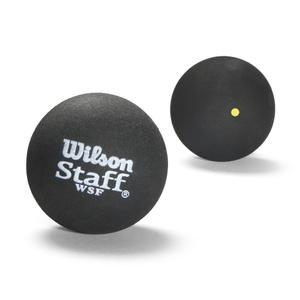 wrt617800-uppsattning-med-2-squashbollar-wilson-staff-gul-prick-tu