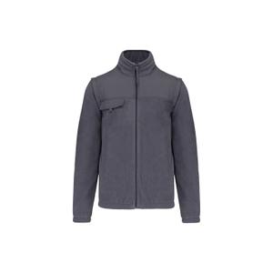wk9105-convoygrey-fleece-med-dragkedja-och-avtagbara-armar-wk-designed-to-work-konvoj-gra